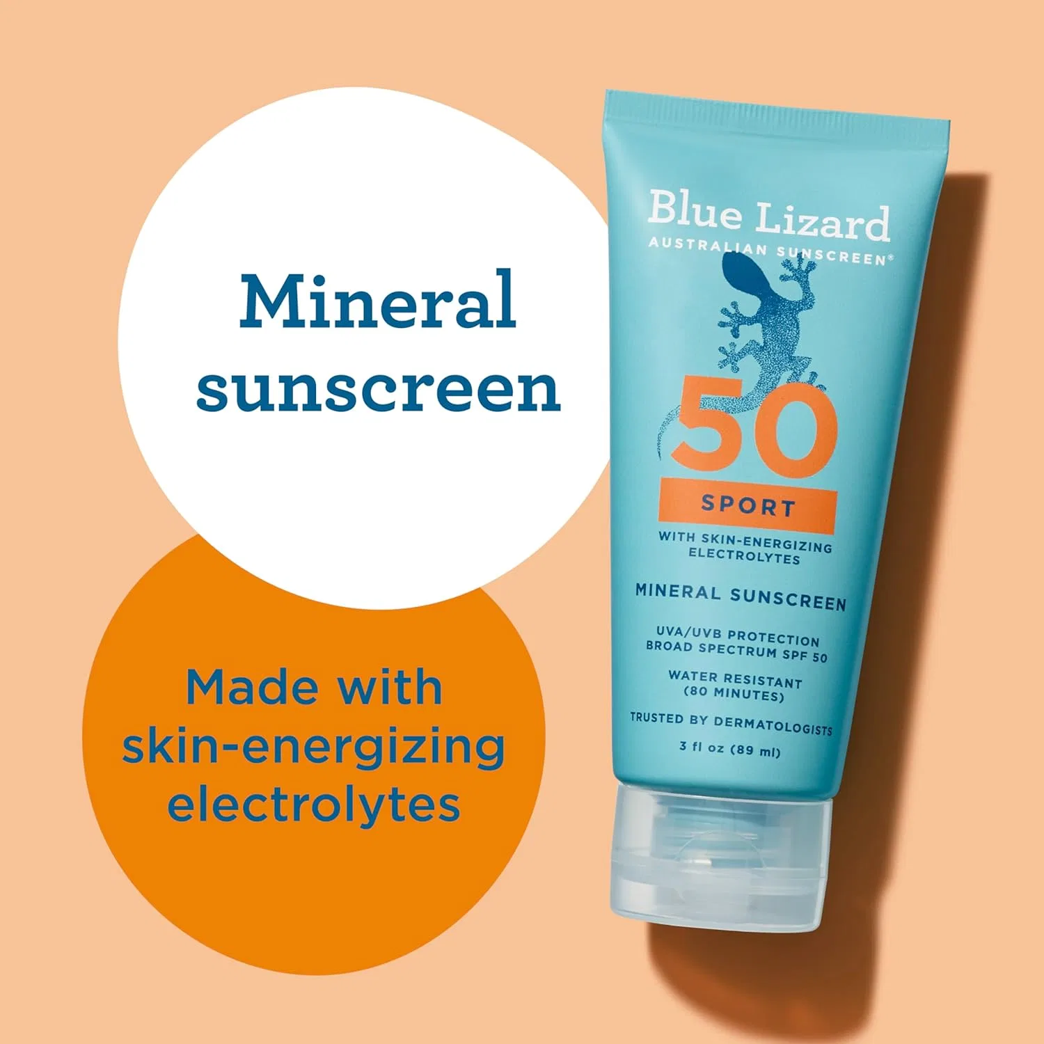 Минеральный солнцезащитный лосьон для спорта SPF 50+ от BLUE LIZARD Blue Lizard — фото 4