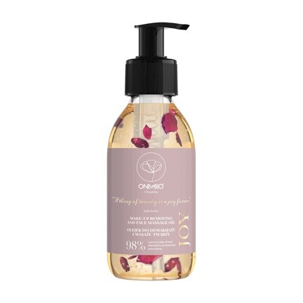 

Ritualia Joy Масло для лица Очищающее масло для снятия макияжа с лепестками роз и бразильскими орехами — против сухости, против старения — натуральное, веганское и на растительной основе, Onlybio