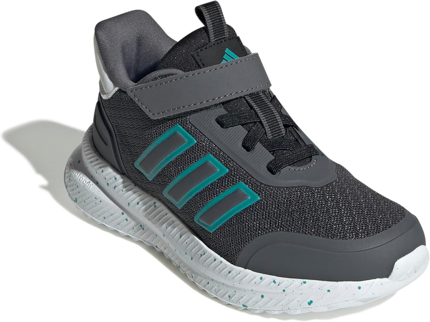 Детские кроссовки Adidas Baby-Girls XPLR Path на эластичных шнурках, черный/серый/бирюзовый — фото 4
