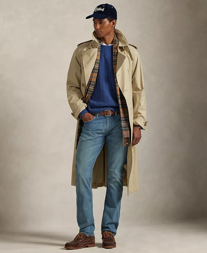 

Мужские джинсы Varick Slim Straight цвета индиго Polo Ralph Lauren, синий