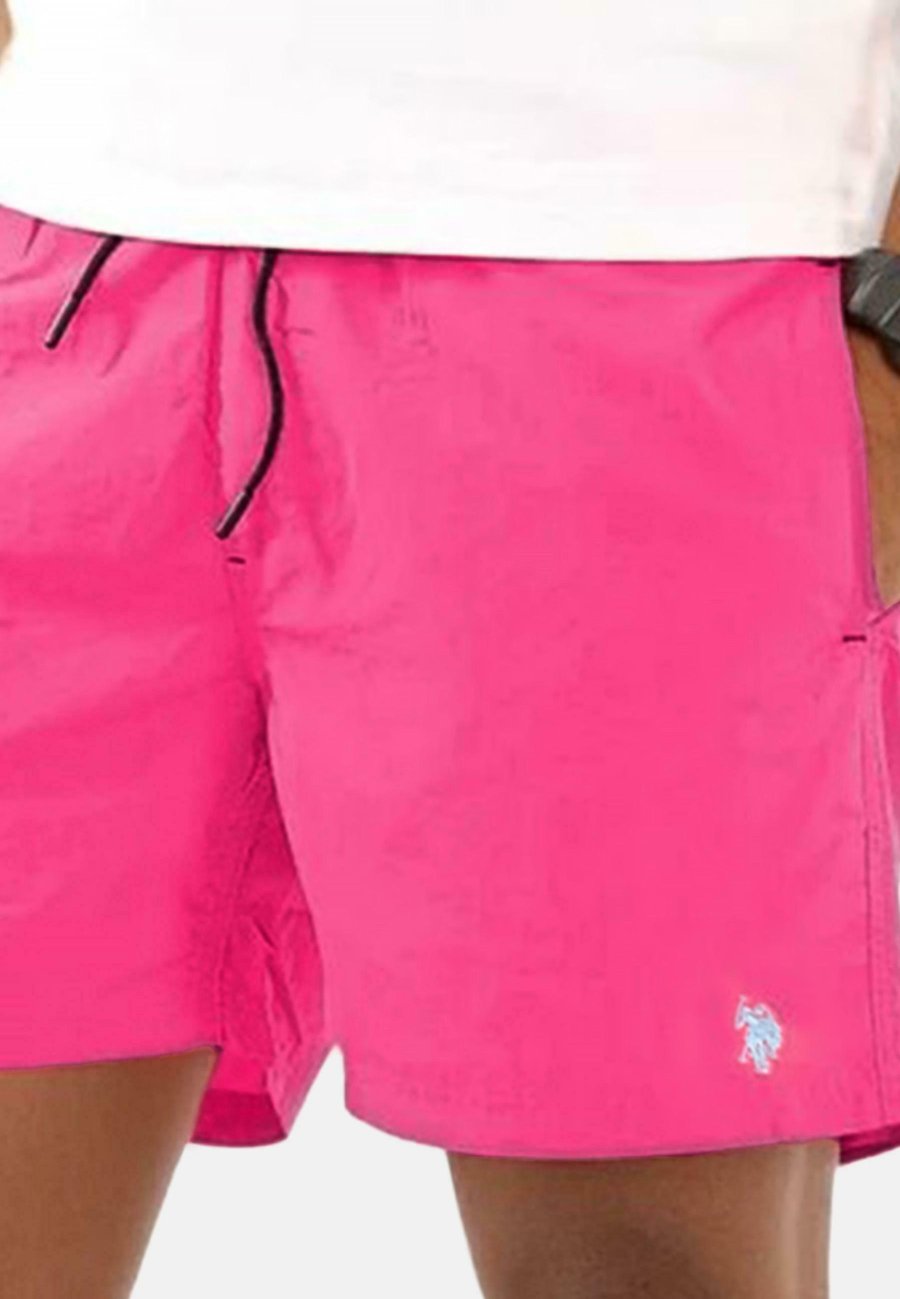 Шорты для плавания U.S. Polo Assn. Swimming shorts, Fuchsia Hellblau/Pink — фото 4