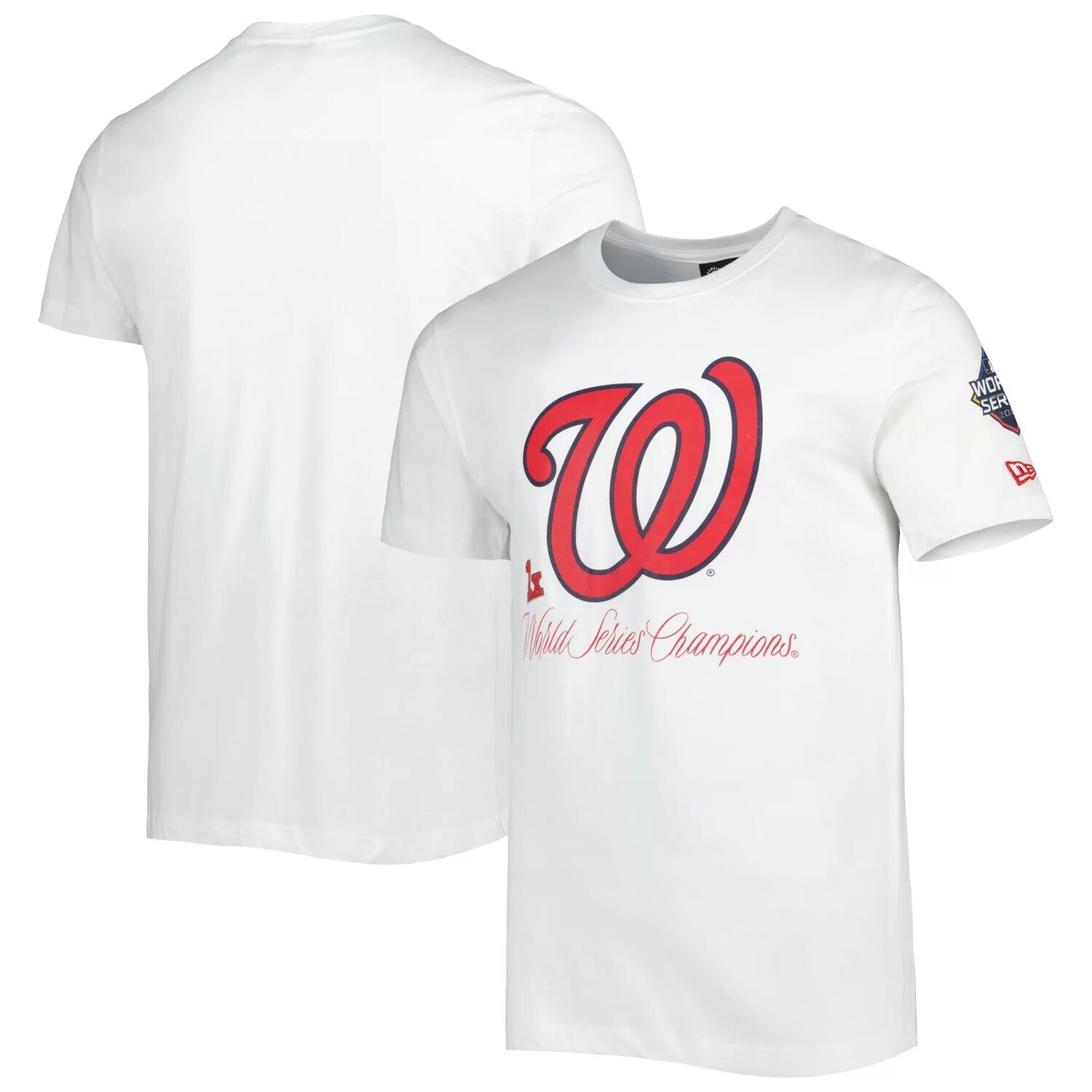 

Мужская белая футболка Washington Nationals Historical Championship New Era, Белый, Мужская белая футболка Washington Nationals Historical Championship New Era