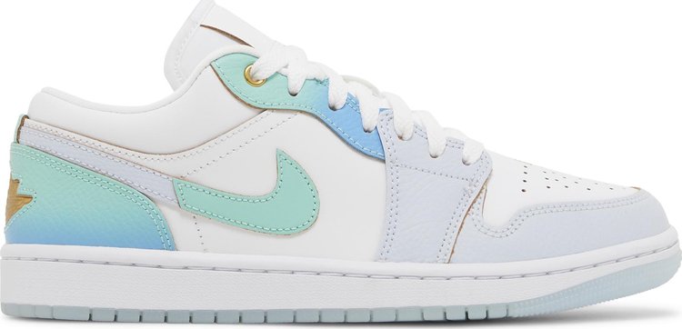 

Кроссовки Wmns Air Jordan 1 Low SE 'Emerald Rise', синий