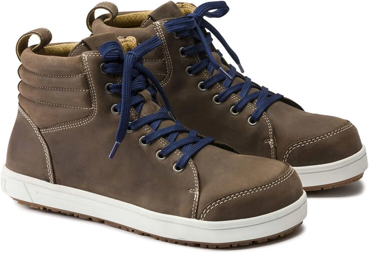 Защитные ботинки Birkenstock QS 700 S3 сертифицированы по стандарту EN ISO 20345:2011, что означает наличие водонепроницаемых микроволокон, коричневый — фото 4