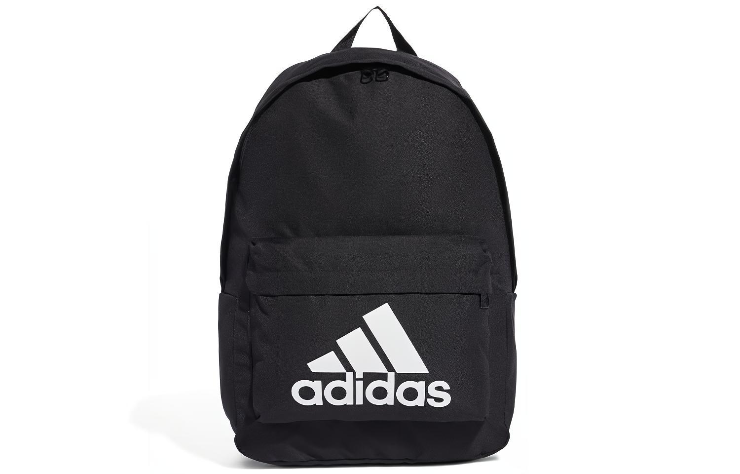 

Adidas Полиэстеровый рюкзак обычный унисекс чистый черный, Pure Black