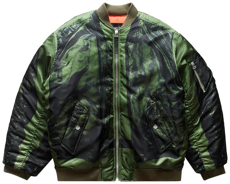 

Куртка Jean Paul Gaultier Trompe L'Oeil Bomber Jacket 'Green', зеленый