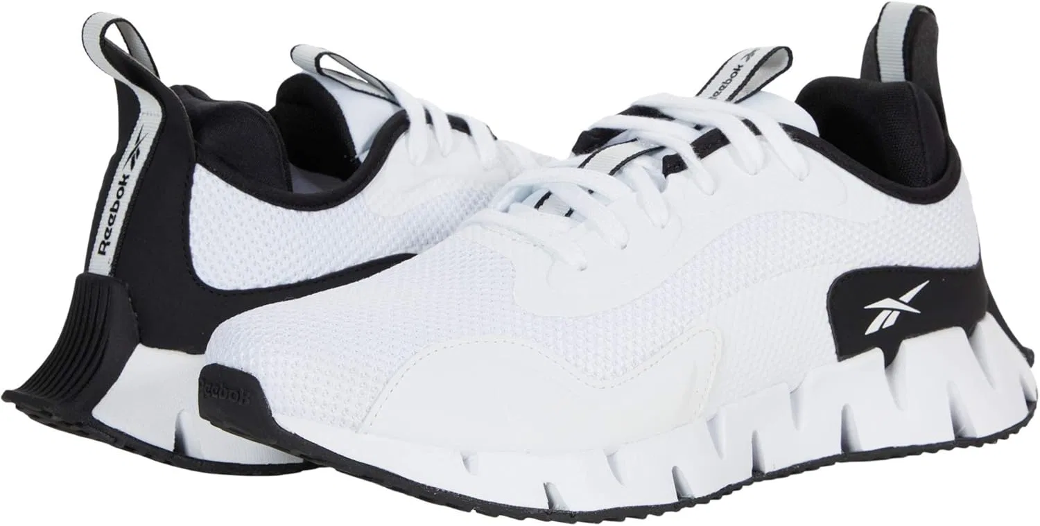 Мужские классические кожаные кроссовки Reebok NM, White Core Black — фото 2