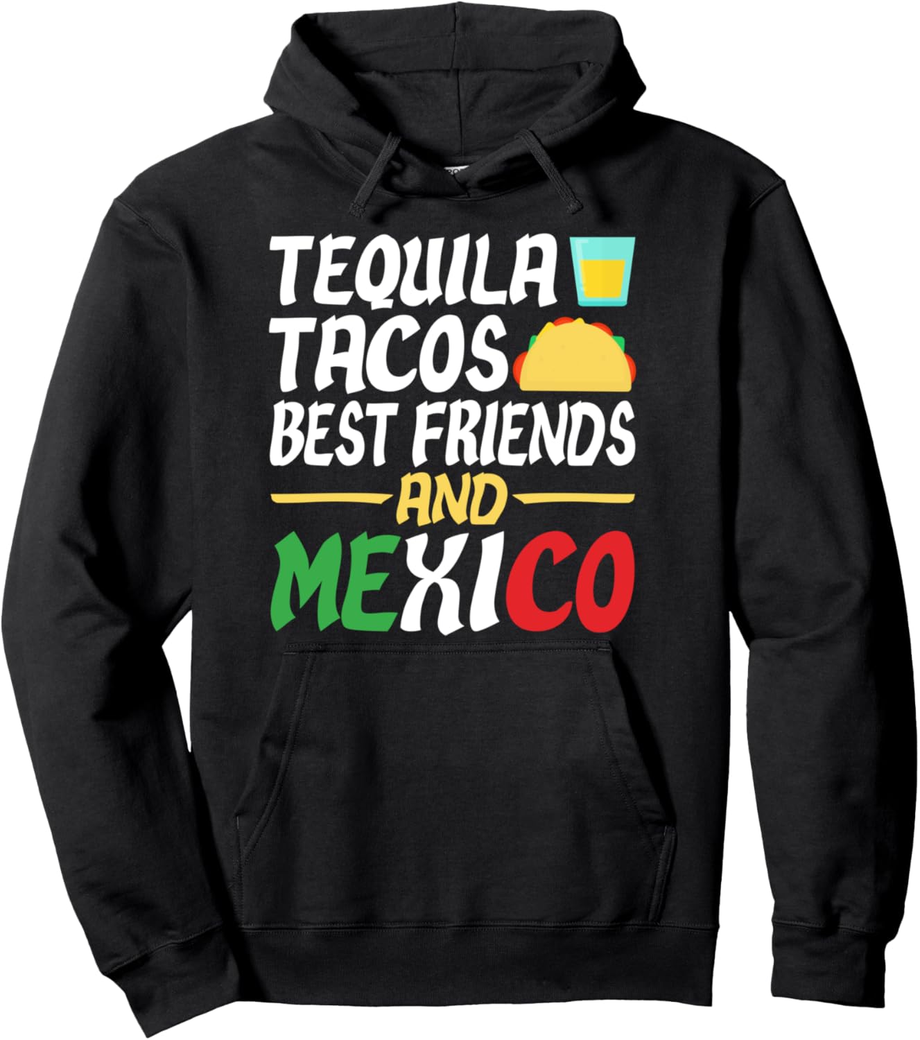 

Толстовка с забавным дизайном Текила Тако - лучший друг в Мексике This Graphic Design Is The Perfect Combination Of, черный