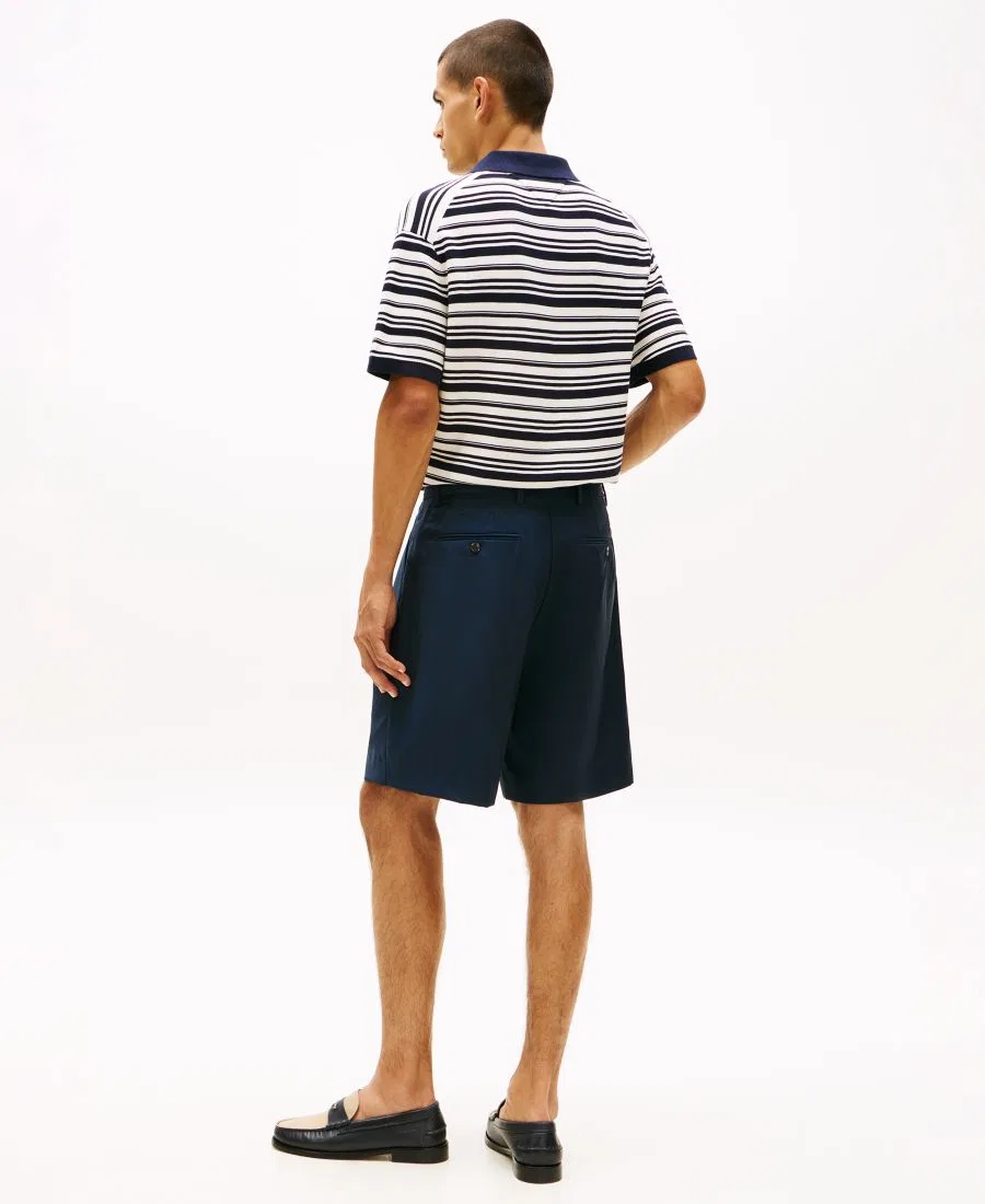 Мужские летние шерстяные шорты прямого кроя, длина 10 дюймов Tommy Hilfiger, Navy Iris — фото 4