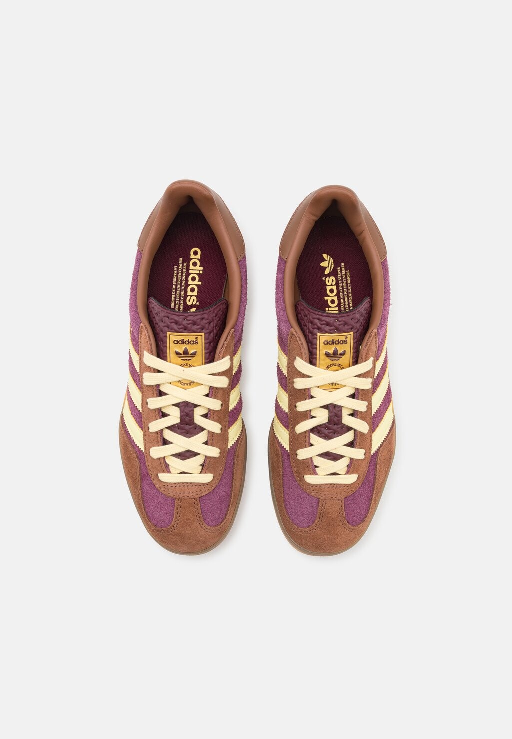 Кроссовки на шнуровке GAZELLE INDOOR UNISEX adidas, темно-красный — фото 3