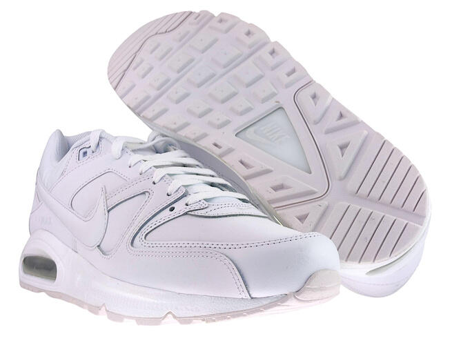 Кроссовки Nike Air Max Command Leather 7499760-102 белые/серебристо-белые с металлическим оттенком 44,5 — фото 3