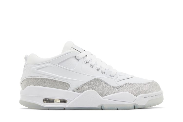 

Кроссовки Air Jordan Wmns Air Jordan 4 RM White Silver Glitter, белый