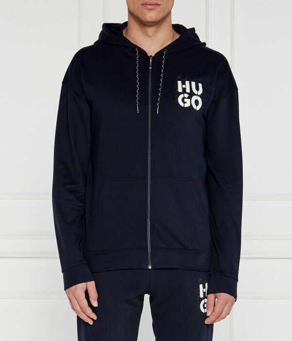 

Толстовка Hugo Bodywear Regular Fit с эффектом спрея, синий