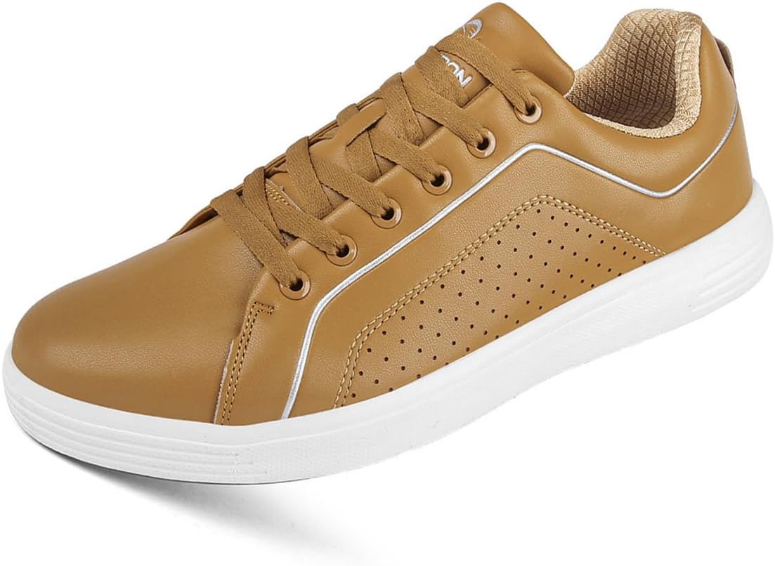 

Повседневные гольф-шуз мужские водонепроницаемые кроссовки для гольфа и прогулок, легкие модные спортивные кроссовки для бизнеса Omcam, коричневый