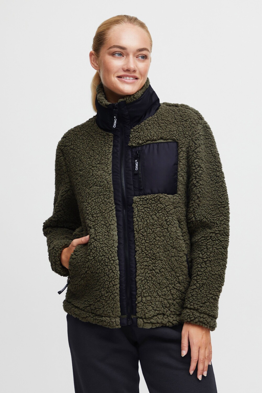 

Куртка Oxmo Fleecejacke, зеленый