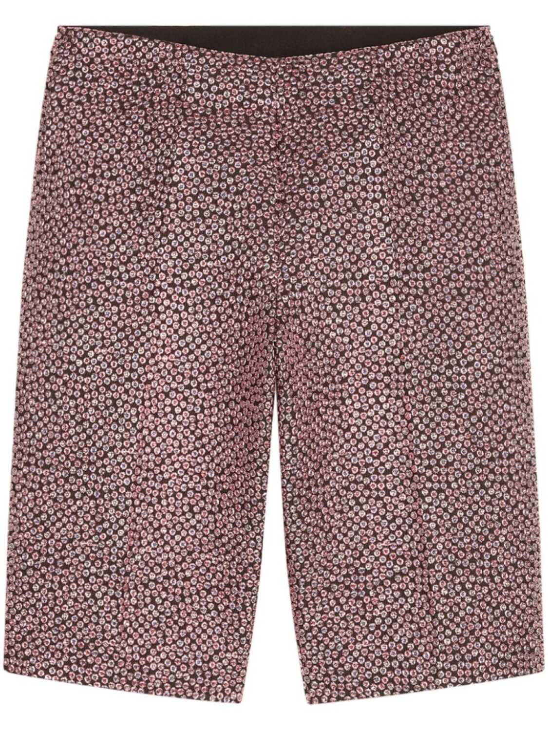 

DRIES VAN NOTEN укороченные жаккардовые брюки, розовый