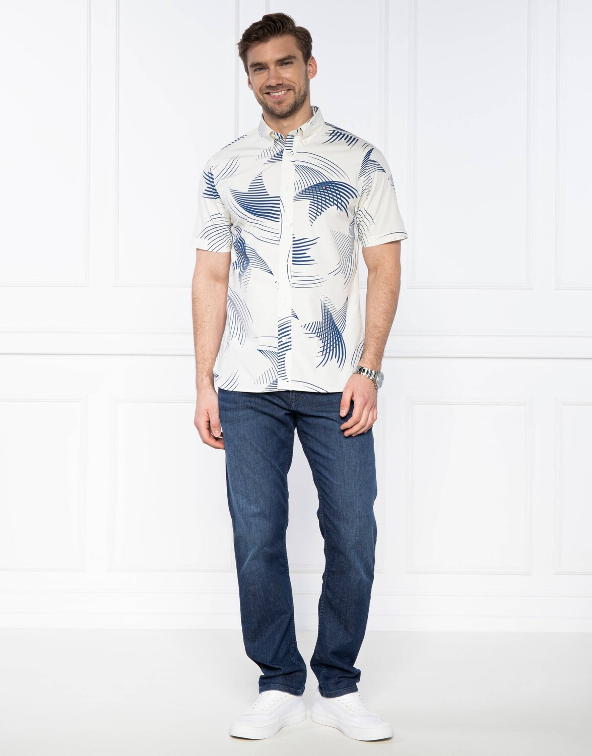 Рубашка Tommy Hilfiger MOTION STARS Regular Fit, экрю — фото 2
