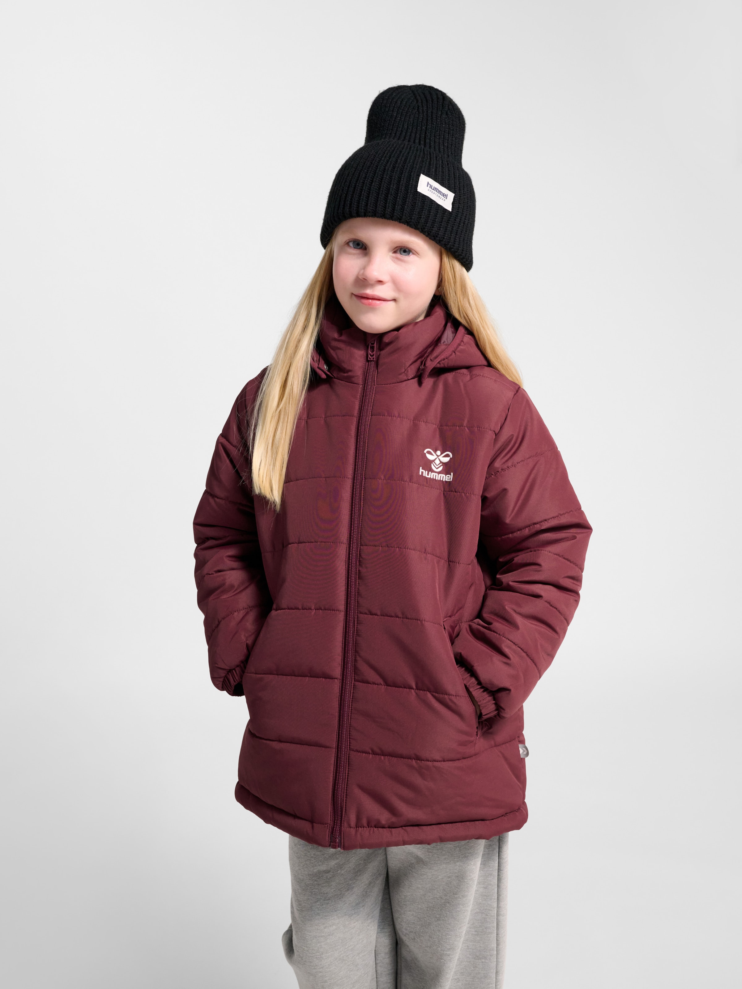 Hummel Спортивная куртка 'ECHO' в винно-красном цвете — фото 4