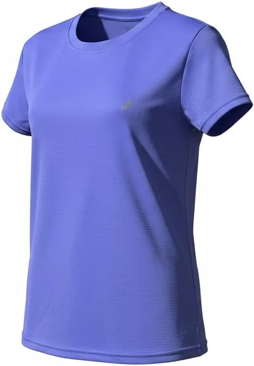 Matchpoint Apparels Женская спортивная футболка Active Performance Dry Fit, универсальная спортивная одежда для спорта, тренировок и занятий ракетными видами спорта, Corn Flower Blue — фото 4