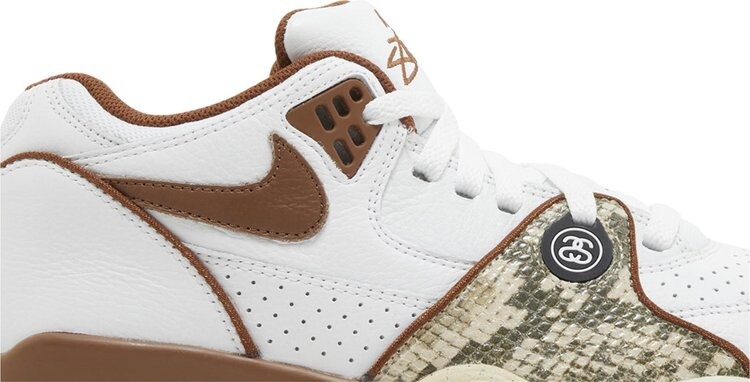 Кроссовки Stussy x Air Flight 89 Low SP 'Pecan', белый — фото 2