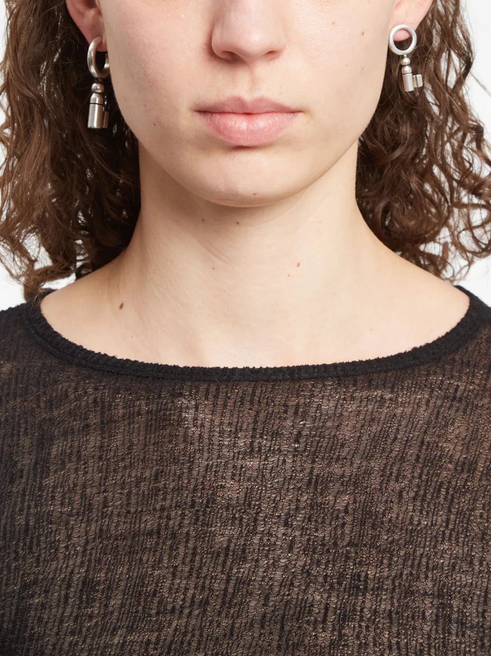 

Серьги-подвески Foka Key Ann Demeulemeester, серебряный