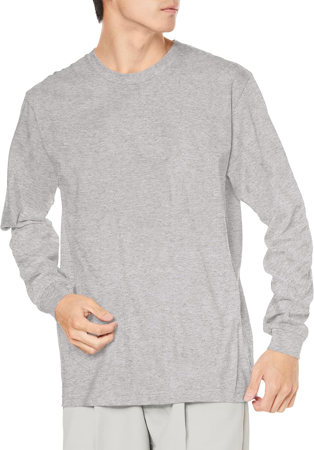 

Мужская футболка с длинным рукавом Printstar 00110-CLL, однотонная, светло-серый