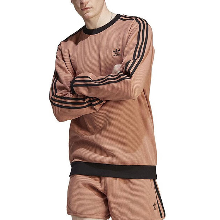 Свитшот мужской Umber с круглым вырезом, умеренно свободный, Regular Adidas Originals, коричневый — фото 3