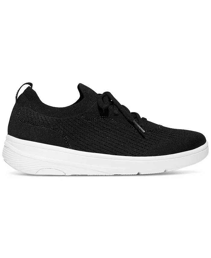 Женские кроссовки Super-Q с кристальной отделкой и шнуровкой Fitflop, черный — фото 2