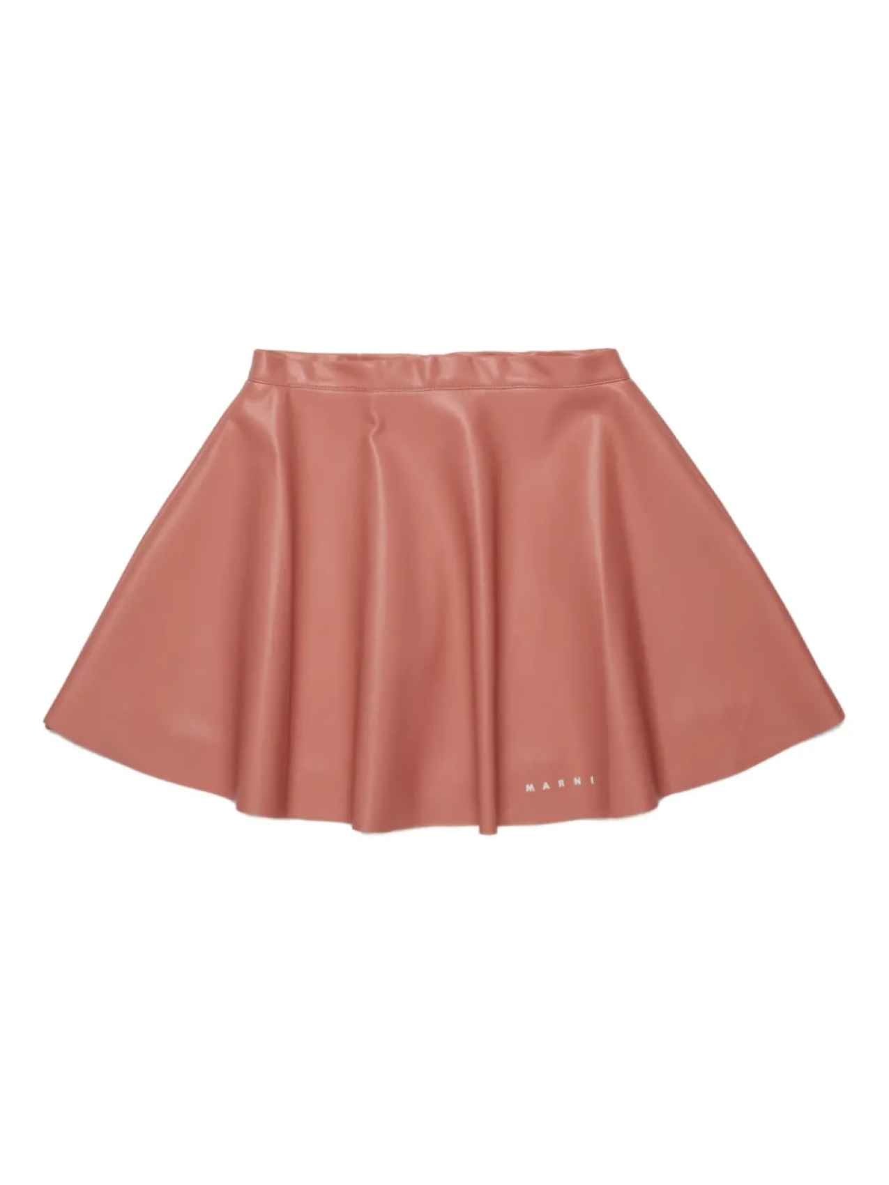 

Marni Kids юбка с вышитым логотипом, красный