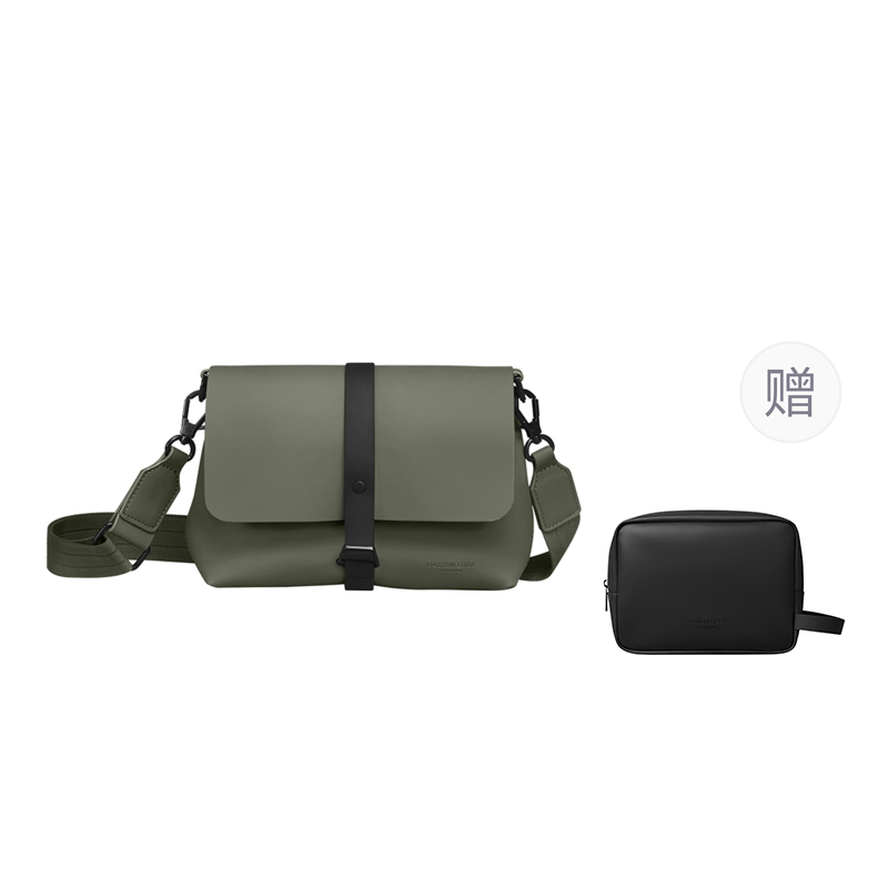 

Gaston Luga Женская полиуретановая поясная сумка разноцветная, Olive Green