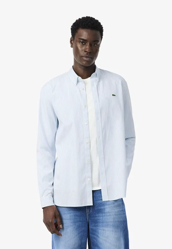 Рубашка Lacoste, Blanc Bleu Clair-Fac