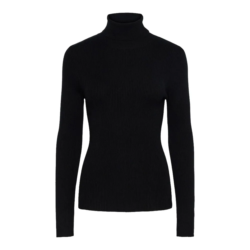 

Свитер Pieces Mira high neck, черный