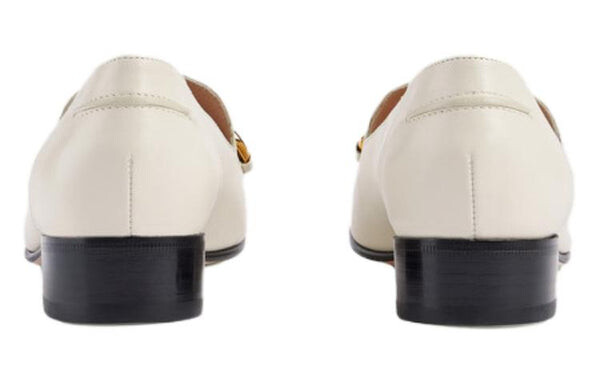 Кроссовки loafer with horsebit 'white' Gucci, белый — фото 4