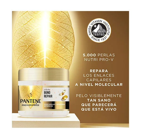 Интенсивная маска для волос Molecular Bond Repair Pantene, 300 ml — фото 3