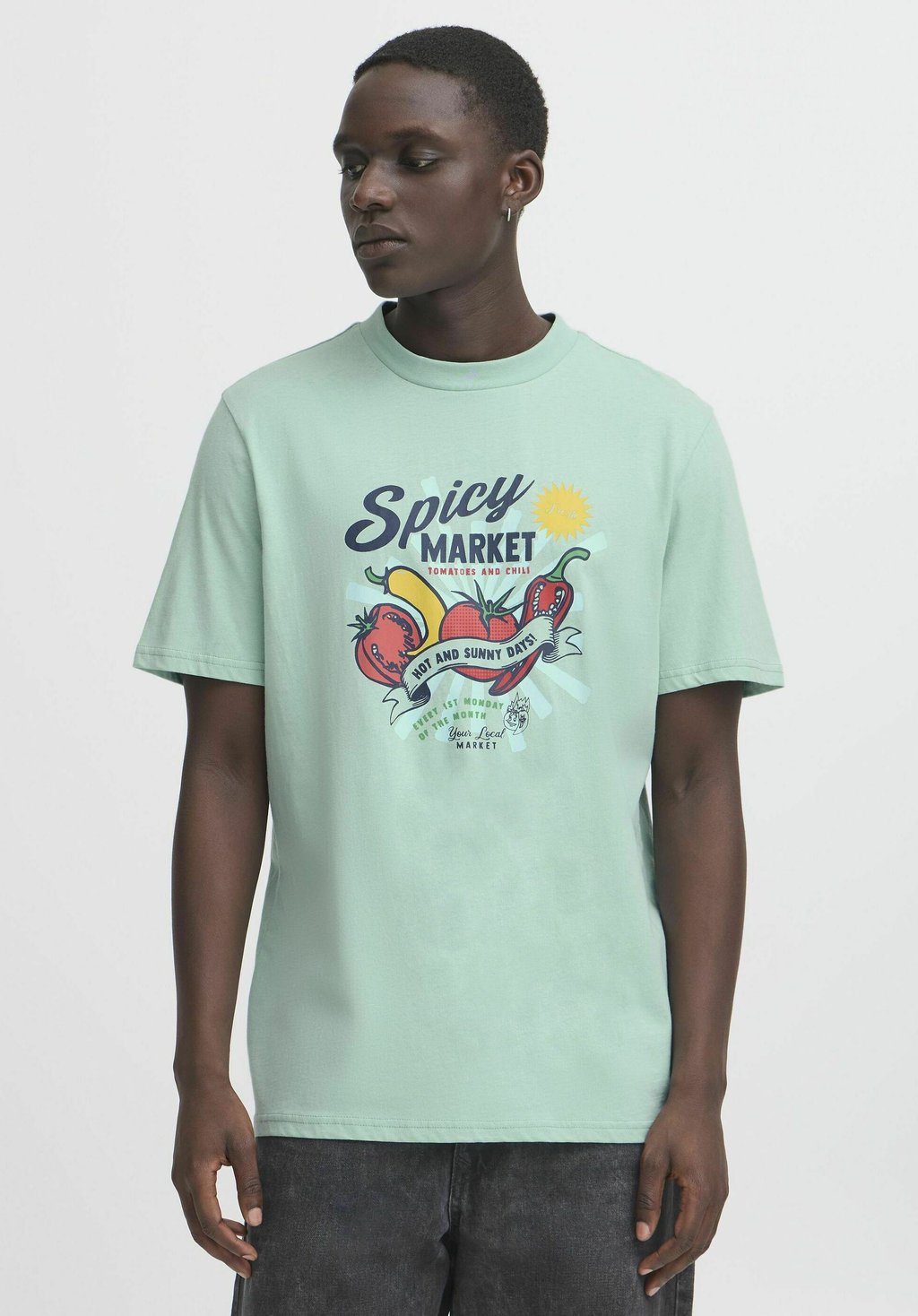 

Футболка с принтом BHJOK Blend, синий