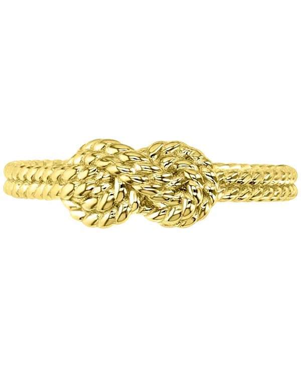 

Эффектное кольцо с двойным узлом и веревочной текстурой Macy'S, gold