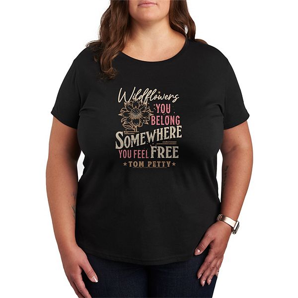 

Футболка с принтом Tom Petty Wildflowers You Belong Somewhere, plus size Licensed Character, Black, Черный, Футболка с принтом Tom Petty Wildflowers You Belong Somewhere, plus size Licensed Character, Black