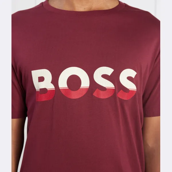 Футболка стандартного кроя 1 футболка Boss, бургунди — фото 4