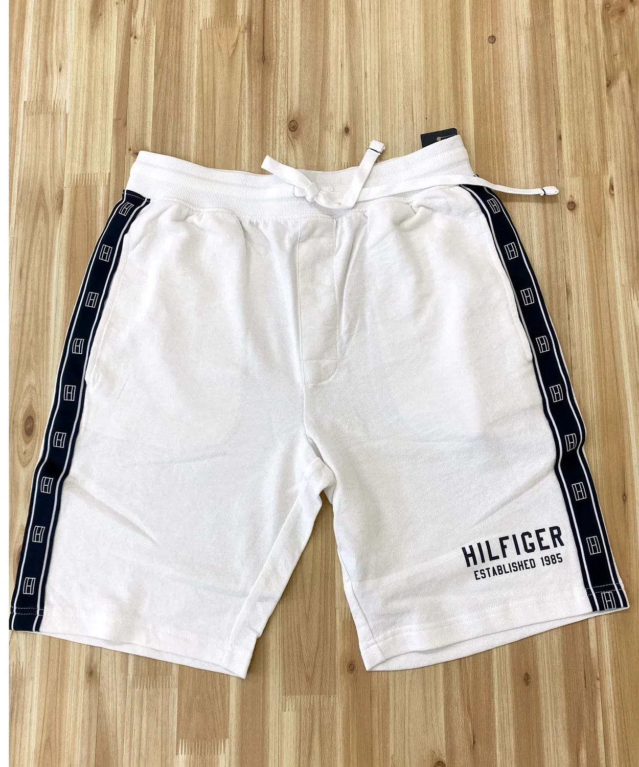 Спортивные шорты с лампасами Tommy Hilfiger, хлопок, синий — фото 3