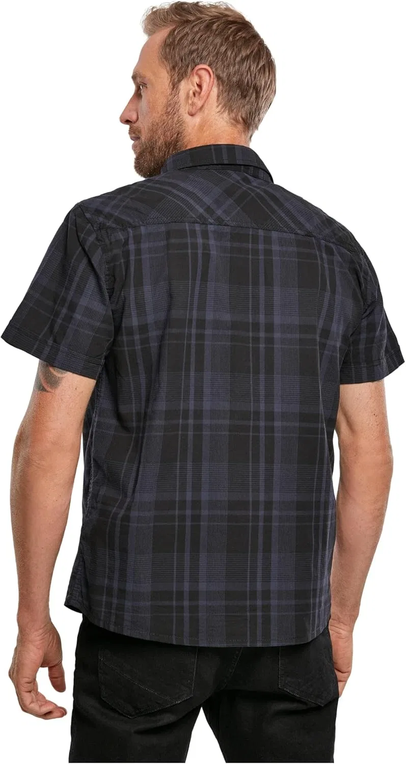 Футболка Brandit Men's Roadstar черно-синяя — фото 3