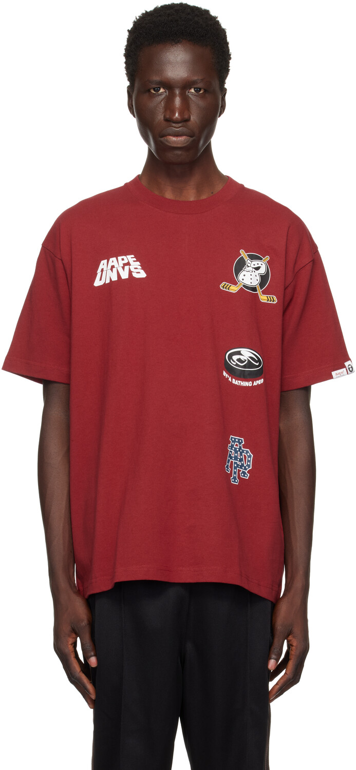 

Футболка с темой AAPE by A Bathing Ape, Burgundy