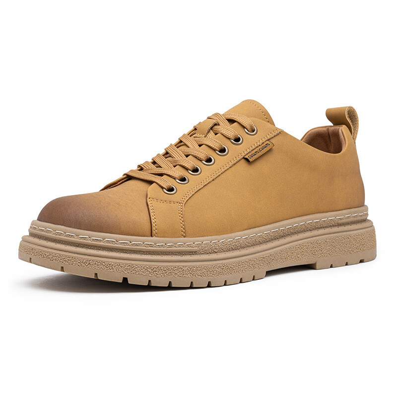 Кроссовки мужские Lifestyle Shoes Men Low-Top Devanro, желтый — фото 2