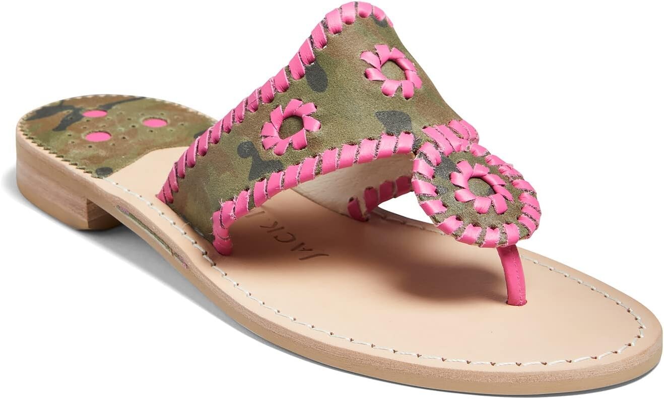 

Сандалии Jack Rogers Jacks Camo Flat Sandal, цвет Camo/Magenta