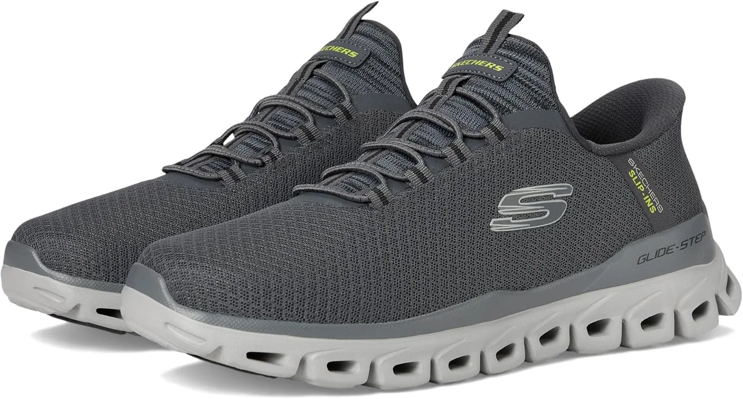 Мужские кроссовки Skechers Glide-Step Noxus Hands Free без шнурков, Gray