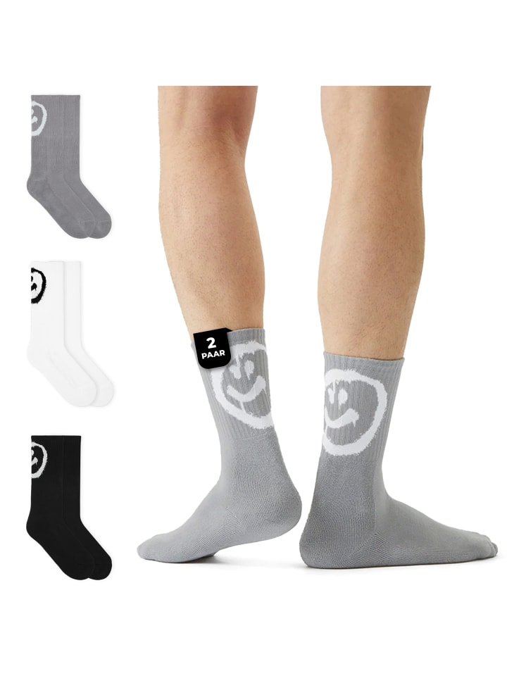 

Von Jungfeld Теннисные носки SMILEY серого цвета