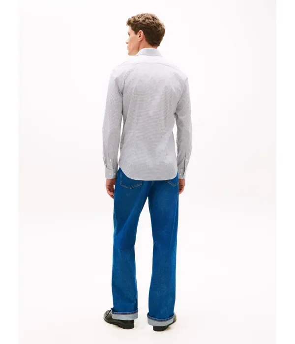 Рубашка slim fit Tommy Hilfiger, черный — фото 3