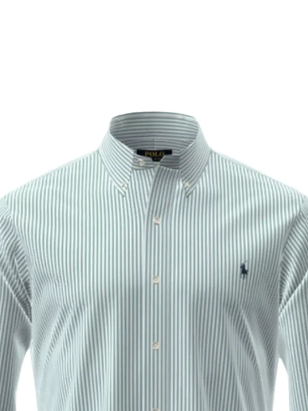 Полосатая рубашка на пуговицах Polo Ralph Lauren, зеленый — фото 2