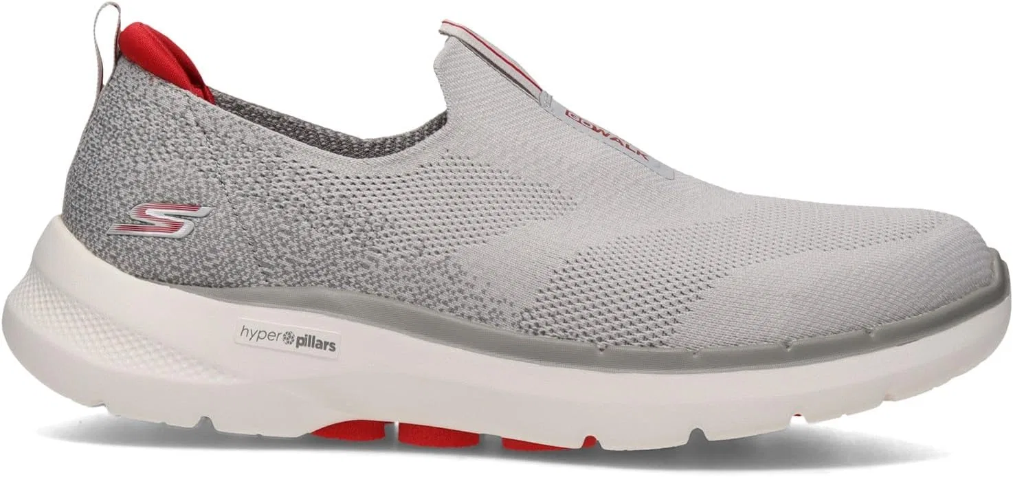 Женские кроссовки Skechers Premium, Grey Red — фото 4