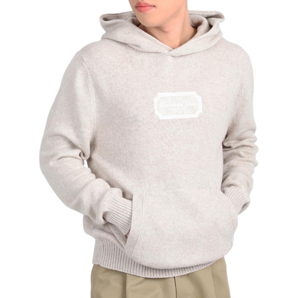 

Футболка с длинным рукавом с логотипом Homme DIOR, серая