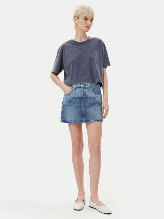Джинсовая юбка обычного кроя Western 501 001VJ-0001 Levi'S, синий — фото 2